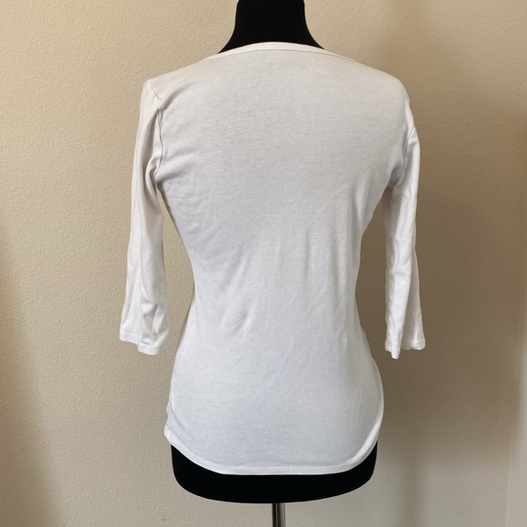 |•VICTORIA’S SECRET•| Super Sexy Scoop Neck Top 3/4 Sleeves M - Picture 2 of 6